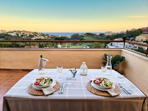 View (from property/room), Balcony/Terrace, Sea view