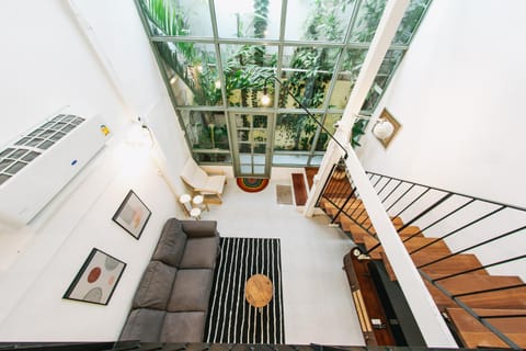 Property building, Living room, Seating area, On site, Garden view, Garden view
