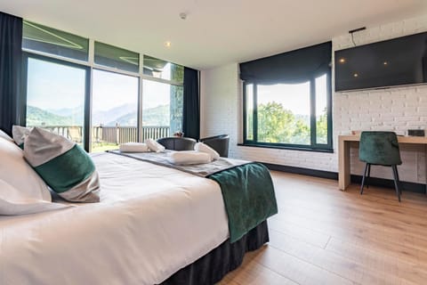 TV and multimedia, Coffee/tea facilities, Balcony/Terrace, Photo of the whole room, City view, Garden view, Mountain view, Mountain view, River view, Quiet street view, safe