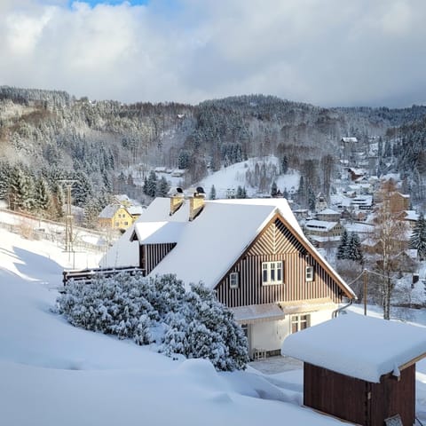 Property building, Natural landscape, Winter, Mountain view