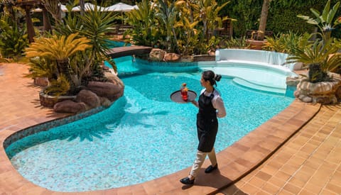 Staff, Swimming pool