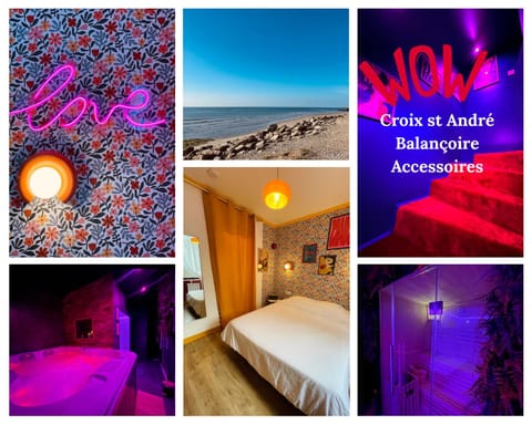 Love Room L Osmose Sauna hammam spa à Wimereux Bed and Breakfast in Wimereux