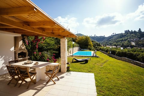 Natural landscape, Garden, Garden view, Swimming pool