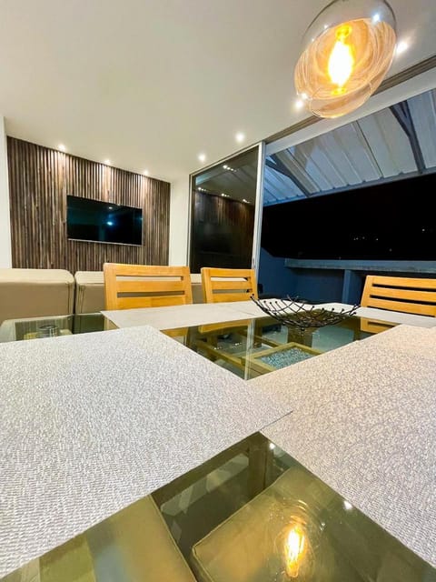 Patio, Living room, Dining area