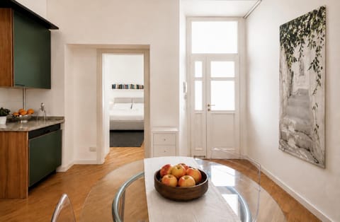 Kitchen or kitchenette, Photo of the whole room, Dining area, Bedroom