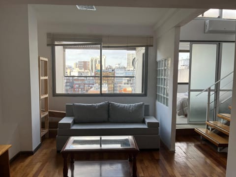 Bed, Living room, Seating area