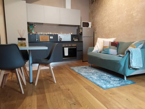 Kitchen or kitchenette, Living room, Dining area