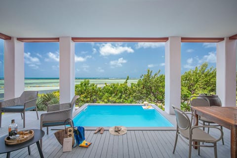 Patio, Natural landscape, View (from property/room), Balcony/Terrace, Balcony/Terrace, Pool view, Sea view, Swimming pool, Swimming pool, sunbed