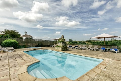 Property building, Living room, Swimming pool