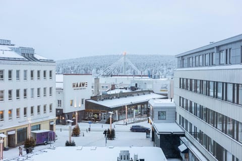 Winter, City view, Location