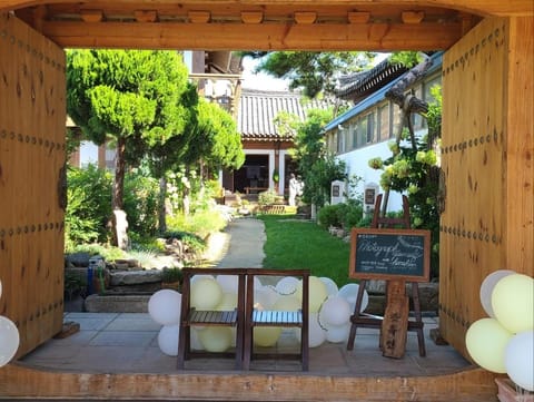 Property building, Garden view