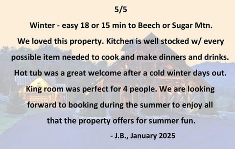 Snowflake River Ridge at Eagles Nest House in Watauga