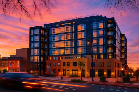 Property building, Sunrise, Sunset