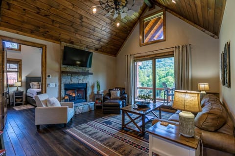 Happy Camper at Eagles Nest House in Beech Mountain