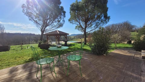 Patio, Natural landscape, Garden view