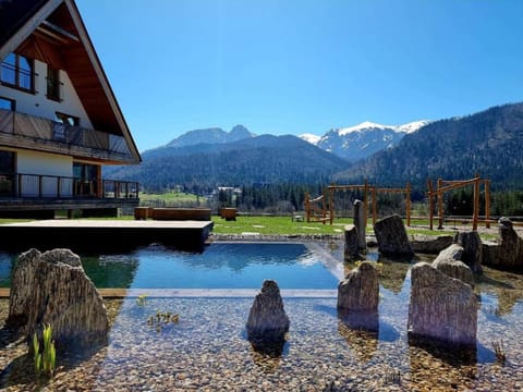 Natural landscape, Mountain view, Swimming pool