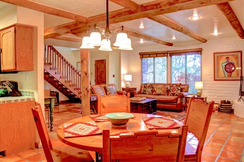 Living room, Seating area, Dining area