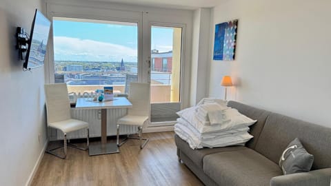 1-194, traumhafter Blick über Westerland im Haus Metropol, 8 Etage Apartment in Westerland