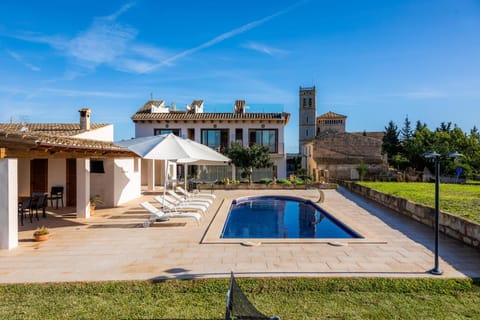 Property building, Living room, Swimming pool