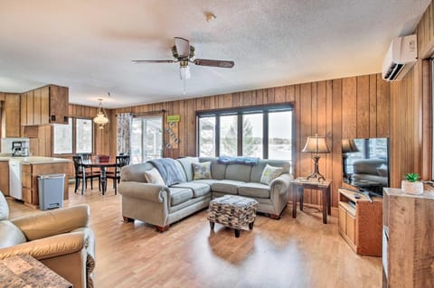 Cabin Getaway with Private Dock, Walk to Trail! Cabin in Akeley