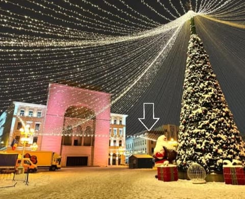 Property building, Night, City view