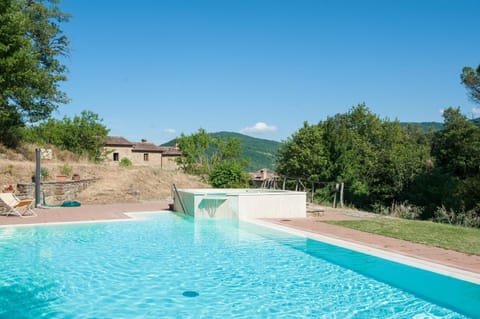 Property building, Living room, Swimming pool