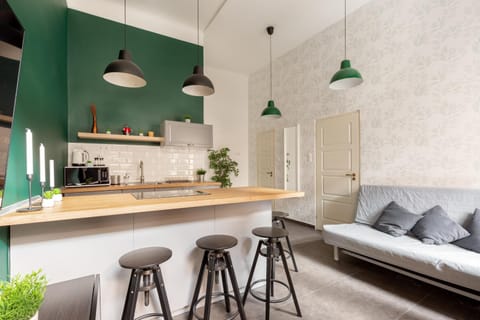 Kitchen or kitchenette, Living room, Dining area