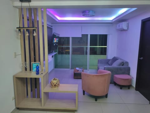 Living room, air conditioner
