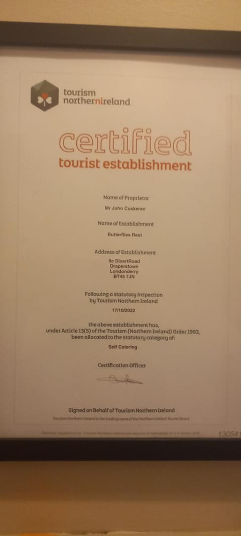 Butterflies Rest House in Northern Ireland