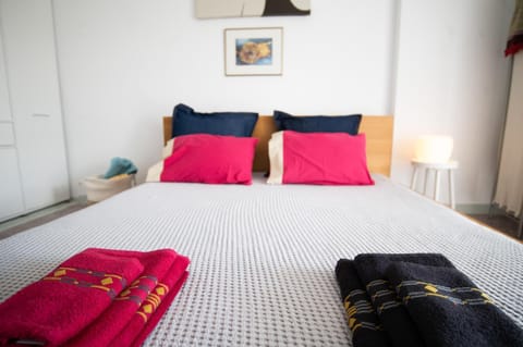 Bed, Photo of the whole room, Bedroom, towels, wardrobe