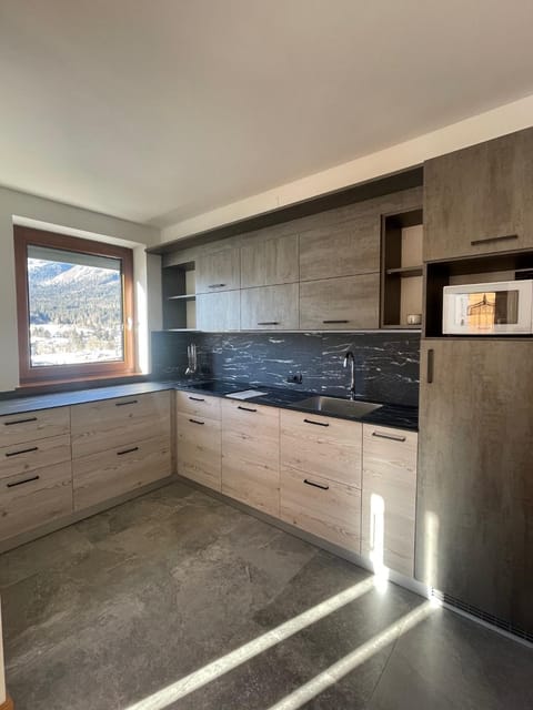 Kitchen or kitchenette, minibar, stove