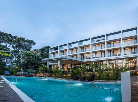 Property building, Pool view, Swimming pool