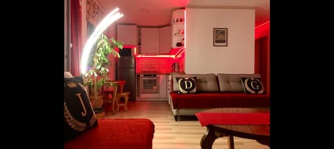 Bed, TV and multimedia, Living room, Photo of the whole room, Seating area, Bedroom