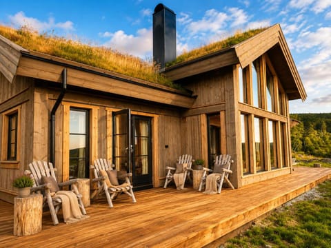 Property building, Natural landscape, Summer, Balcony/Terrace