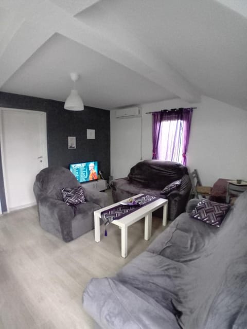 Bed, TV and multimedia, Living room, Photo of the whole room, Seating area, Dining area, air conditioner