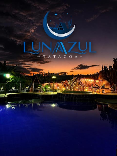 Night, Natural landscape, Pool view, Swimming pool