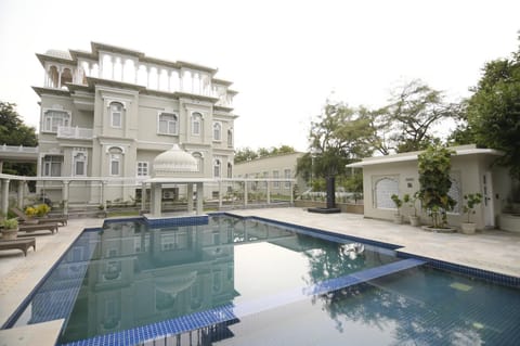 Property building, Pool view, Swimming pool