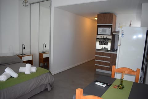 Bed, Kitchen or kitchenette, Living room, Photo of the whole room, Bedroom, minibar, pet friendly