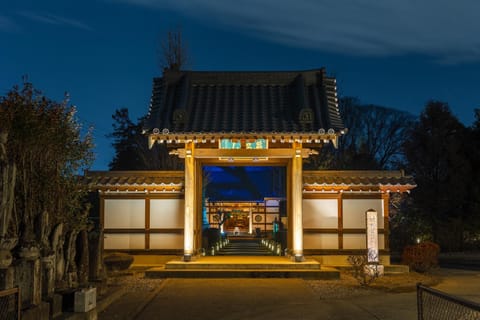 Property building, Facade/entrance, Night, Landmark view