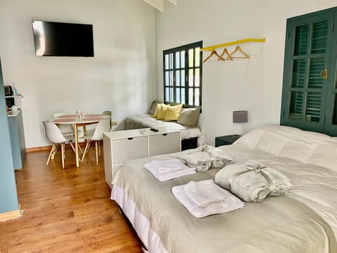 Bed, TV and multimedia, Living room, Photo of the whole room, Bedroom