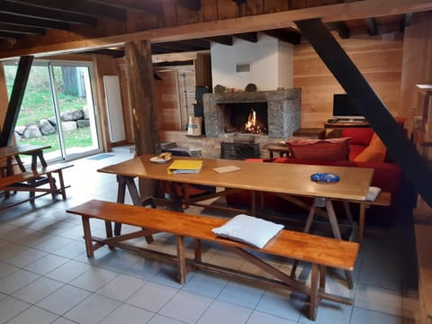 Living room, Dining area, flat iron