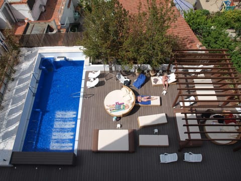 Bird's eye view, Solarium, Swimming pool