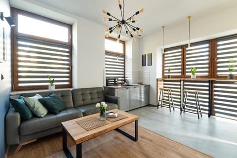 Kitchen or kitchenette, Living room, Seating area