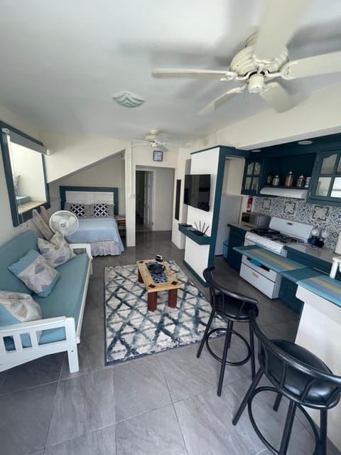 Bed, TV and multimedia, Kitchen or kitchenette, Living room, Photo of the whole room, Seating area, Dining area, Bedroom, fireplace, minibar, air conditioner