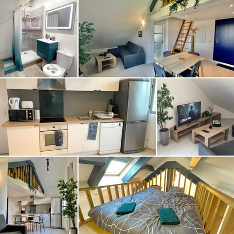 Loft Mezzanine with View of the Loing Apartment in Île-de-France