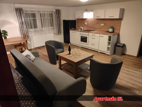 Kitchen or kitchenette, Living room, Seating area, Dining area, pet friendly, stove