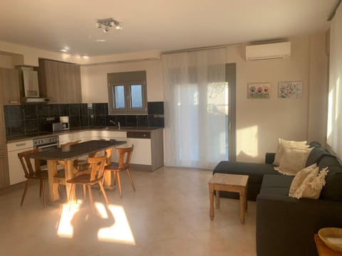 Kitchen or kitchenette, Living room, Seating area, Dining area, minibar, pet friendly, stove, air conditioner