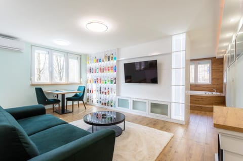 Communal lounge/ TV room, TV and multimedia, Living room, Seating area, air conditioner