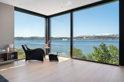 View (from property/room), Living room, Seating area, Sea view