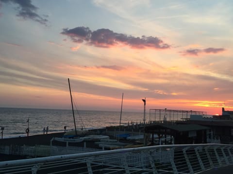 Natural landscape, Beach, Sea view, Sunset